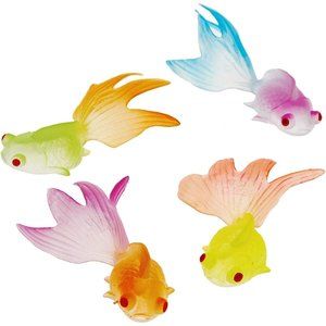 Kids 12 Count Glow in The Dark Goldfish Party Accessory